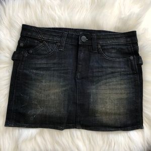 NWOT Rock & Republic Groupie Mini Denim Skirt